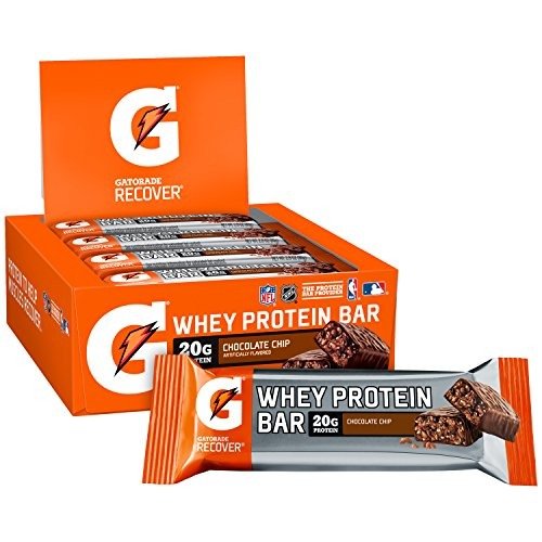 Whey Protein Recover Bars, Chocolate Chip, 2.8 ounce bars (12 Count)