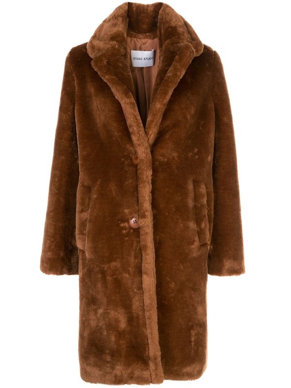 textured furry coat