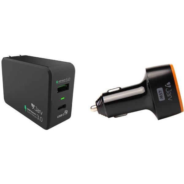 USB Type-C PD + QC 3.0 Wall & Car Charger Kit