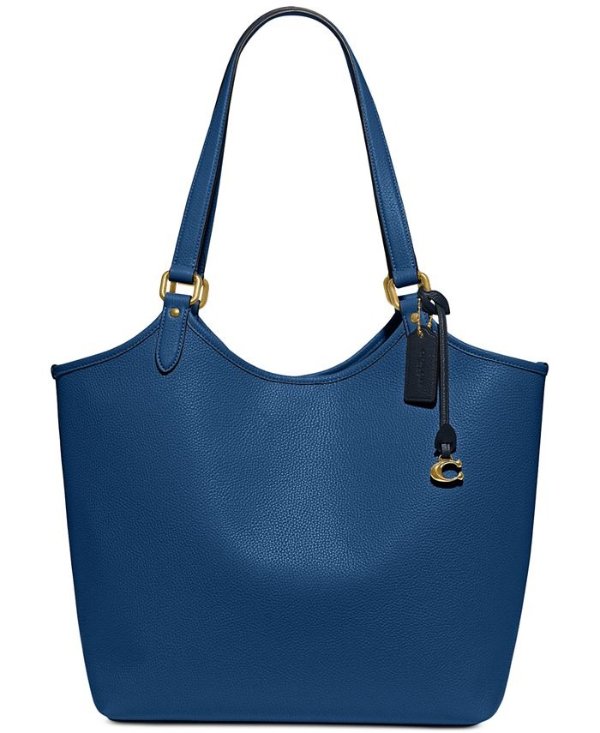 Pebble Leather Day Tote with Removable Pouch