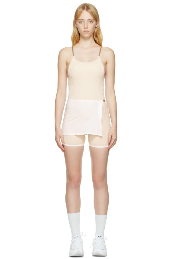 Beige Jacquemus Edition Skirt Panel Jumpsuit
