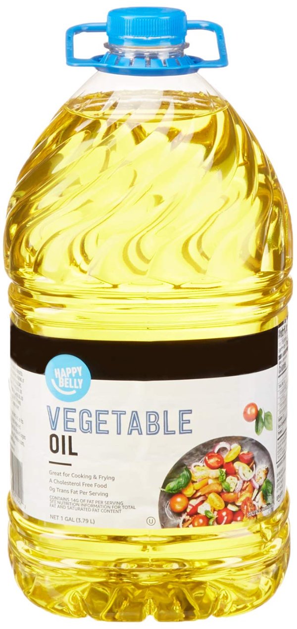 Amazon Happy Belly Vegetable Oil, 1 gallon