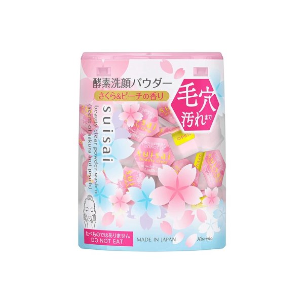 suisai Beauty Clear Powder Wash N (Sakura & Peach Scent)