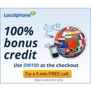 Buy $10 Get $5for Localphone New Users (Or Buy $10 get $10 for Students), Cheap International Calls