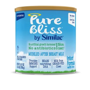 白菜价：Pure Bliss 婴儿非转基因配方奶粉，700克*6罐，amazon自营