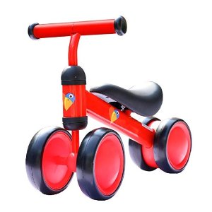 史低价：AKABELA 宝宝平衡车，红色，适合1-3岁宝宝