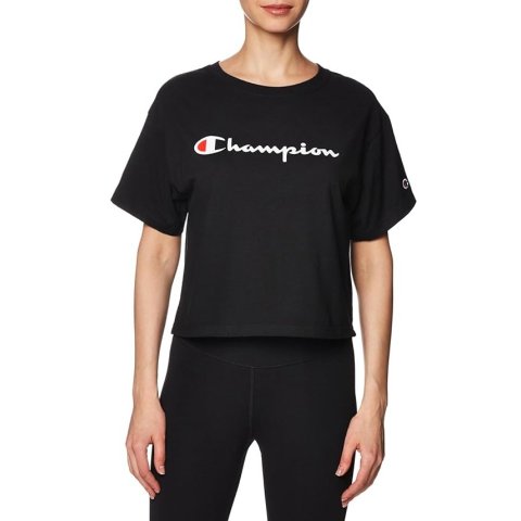 Champion Women's Cropped T-Shirt, Classic Cropped Tee Shirt for Women, Crop Top Tee Shirts