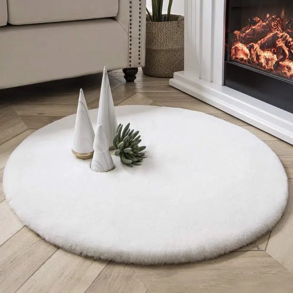 1pc Fuzzy Placemat Bedroom Rug Faux Fur Plush Household Rug Fluffy Rug Area Rug Fuzzy Carpet - Home & Kitchen - Temu