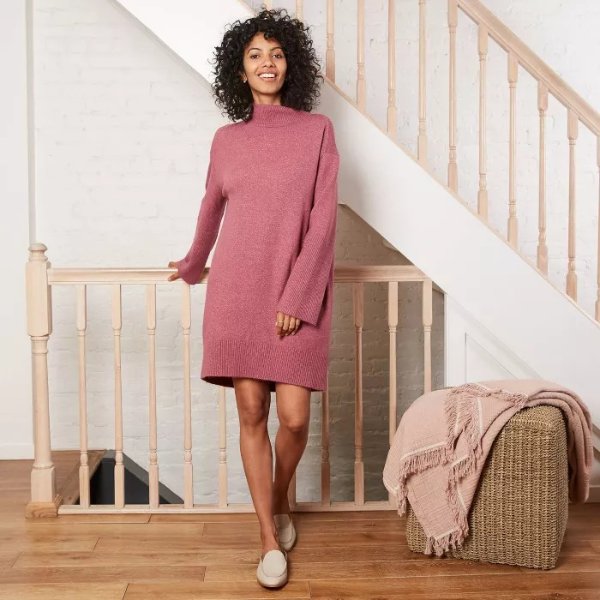 Women's Long Sleeve Sweater Dress - A New Day™