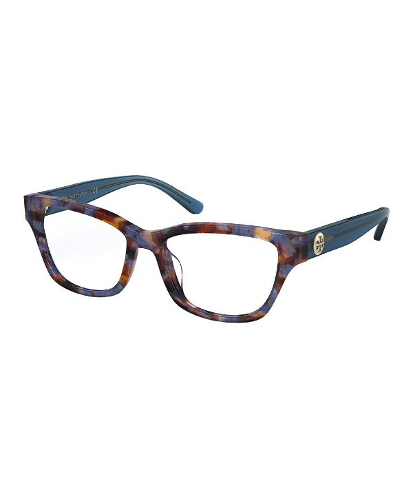Blue Pearl Tortoise Rectangle Eyeglasses