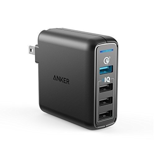 PowerPort Speed 4 Wall Charger with One Quick Charge 3.0 for Galaxy S7/S6/edge/plus, Note 4/5, LG G4/G5, HTC One M8/M9/A9, Nexus 6, with PowerIQ for iPhone Xs/XS Max/XR/X/8/Plus, iPad, and More