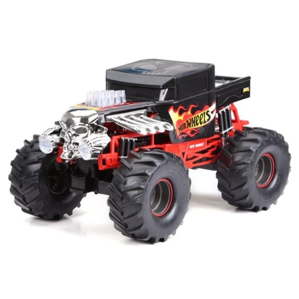 RC 1:10 Scale Radio Controlled Monster Truck 2.4GHz 9.6V Hot Wheels Bone Shaker