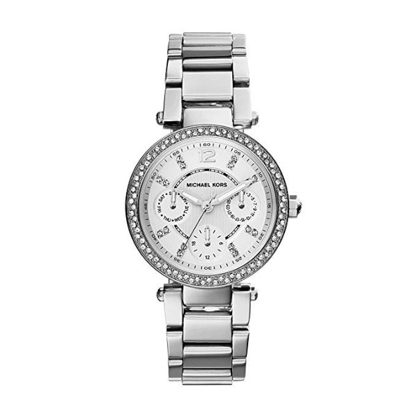 Women's Silvertone Mini Parker Watch