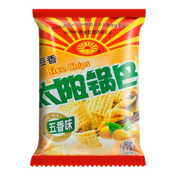 xasunfood TAIYANG Sun Rice Chips Five Spices Flavor 50g