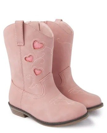 Girls Embroidered Heart Cowgirl Boots - County Fair | Gymboree - LT PINK