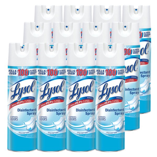 Lysol - 19200741866 Disinfectant Spray, Crisp Linen