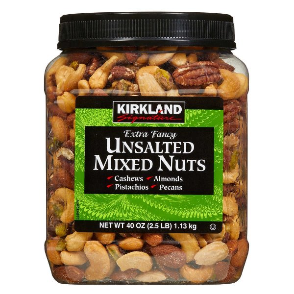 Signature Unsalted Mixed Nuts, 2.5 lbs