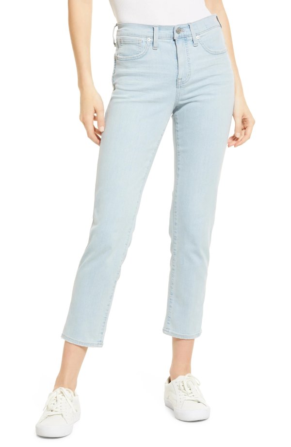 Mid Rise Stovepipe Jeans