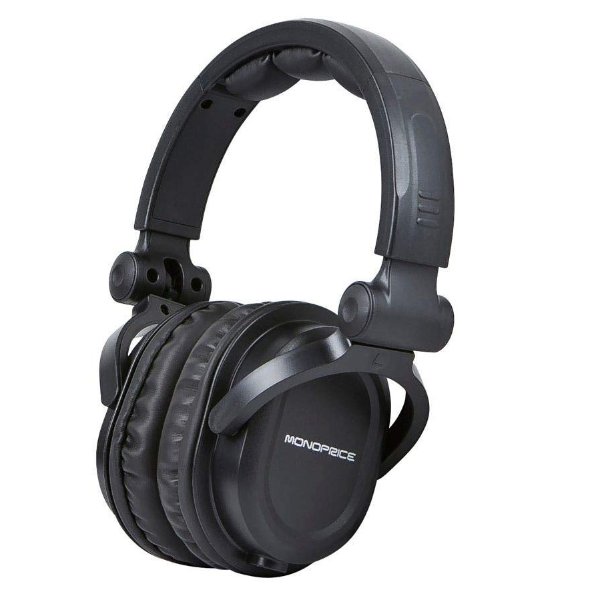 Monoprice Premium Hi-Fi DJ Style Over-The-Ear Pro Headphones