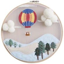 Leisure Arts® 8" Hot Air Balloon Embroidery Kit