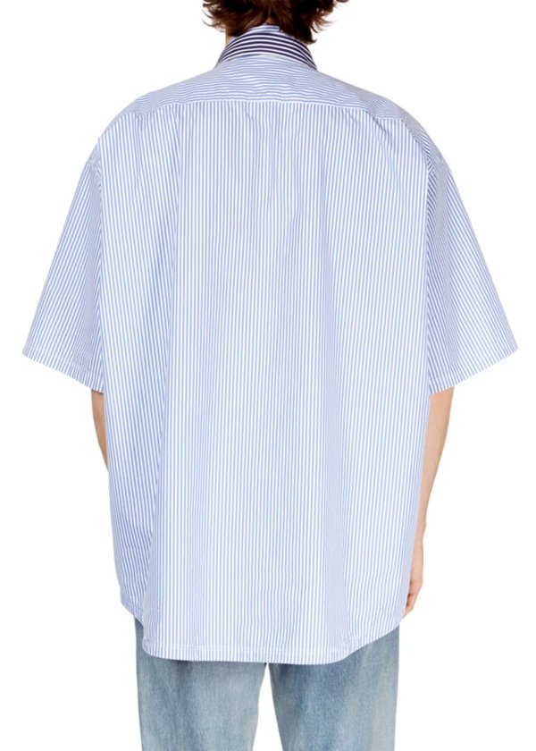 Men's Convertible Striped Sport Shirt