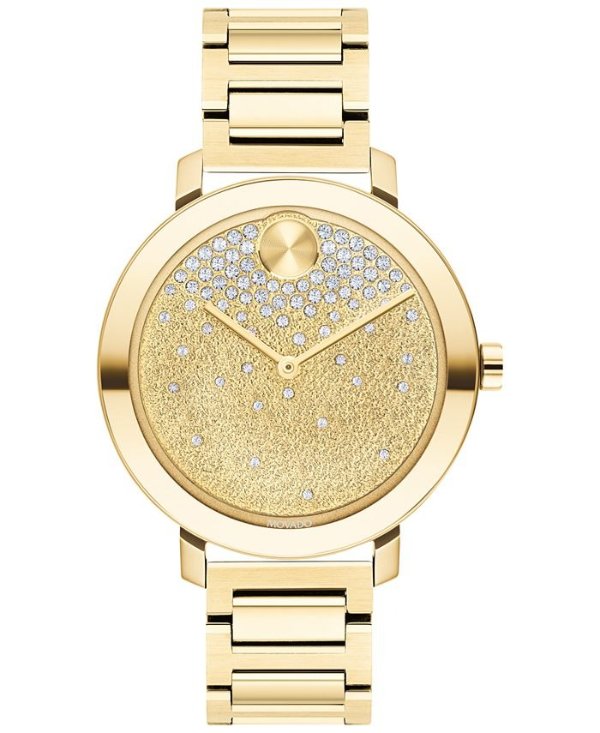 Women's Swiss Bold Evolution Gold-Tone Stainless Steel Bracelet Watch 34mm