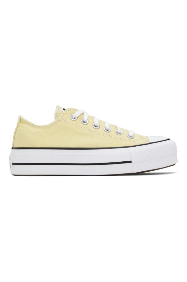 Yellow Chuck Taylor All Star Lift Low Sneakers