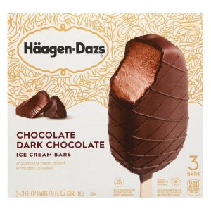 Häagen·Dazs买1送1巧克力冰棒 3oz 3支
