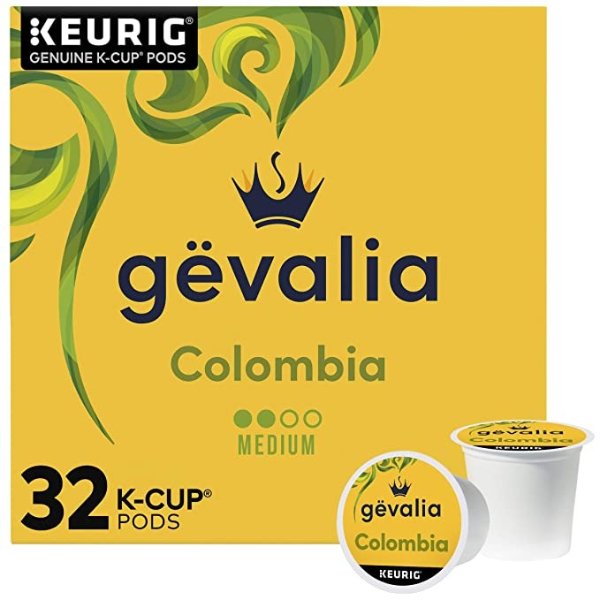 哥伦比亚中度烘焙K-Cup咖啡胶囊 32颗