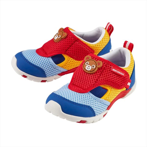 Double Russell Mesh Sneakers for Kids - Jet