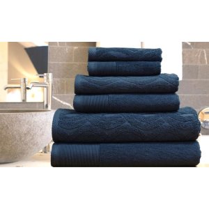 6-Piece Quick-Dry 100% Egyptian Cotton 600GSM Jacquard Towel Set