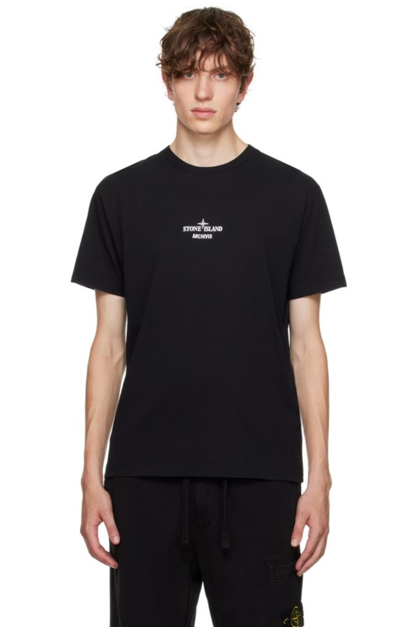 Black 'Archivio' T-Shirt