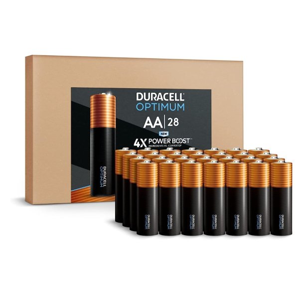 Duracell Optimum AA Batteries, 28 Count