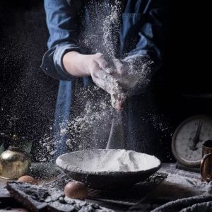 Powder and Flour in the Kitchen