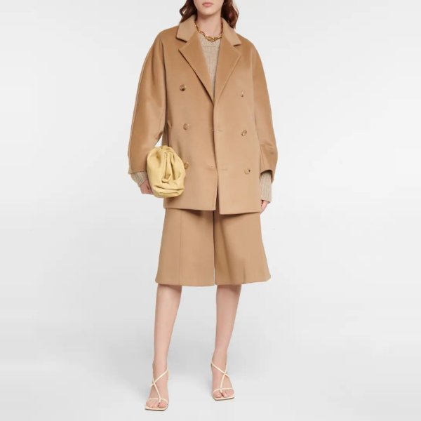 Guinea wool and cashmere coat