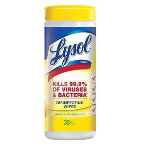 补货：Lysol 消毒湿巾35片装
