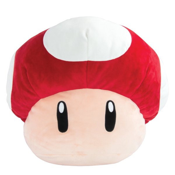 Club Mocchi-Mocchi- Nintendo Super Mario Jumbo Mushroom Plush Stuffed Toy