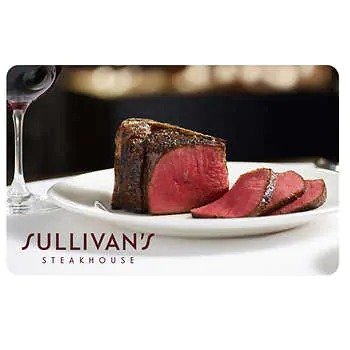 Sullivan's Steakhouse Restaurant, Two $50 Gift Cards
