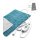 PureRelief XL King Size Heating Pad (Turquoise Blue) - Fast-Heating Machine-Washable Pad - 6 Temperature Settings, Moist Heat Therapy Option, Auto Shut-Off and Storage Bag - 12" x 24"