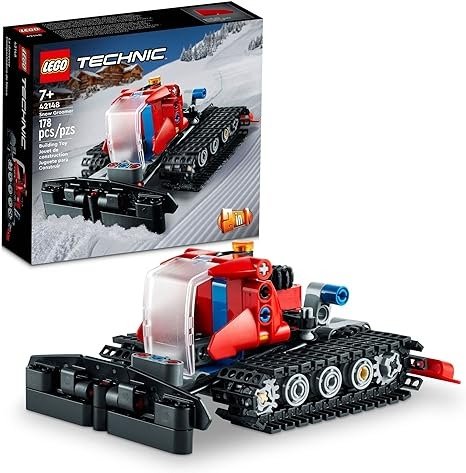 Technic Snow Groomer to Snowmobile 42148, 2in1 Vehicle Model Set, Engineering Toys, Winter Construction Toy for Kids, Boys, Girls 7+ Years Old, Birthday Gift Idea