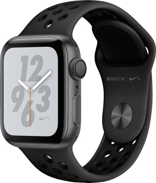 Watch Nike+ Series 4 (GPS) 40mm Space Gray Aluminum Case with Anthracite/Black Nike Sport Band - Space Gray AluminumIncluded Free