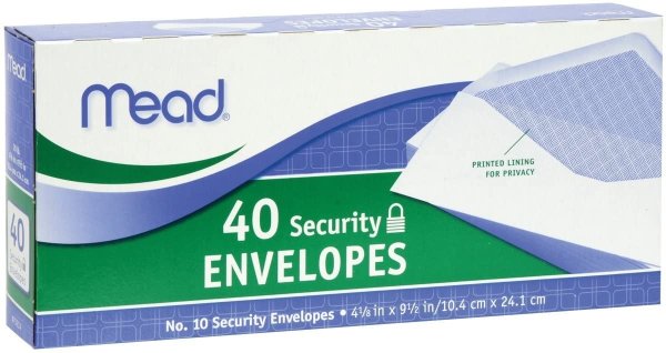 Mead 白色信封 40个