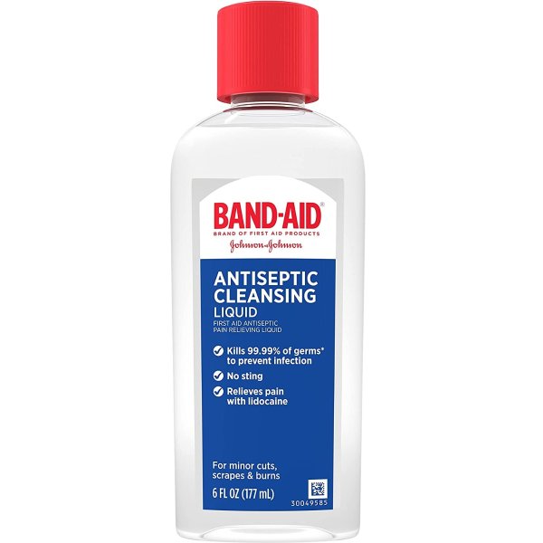 Brand Pain Relieving Antiseptic Cleansing Liquid, Lidocaine HCl, 6 fl. Oz