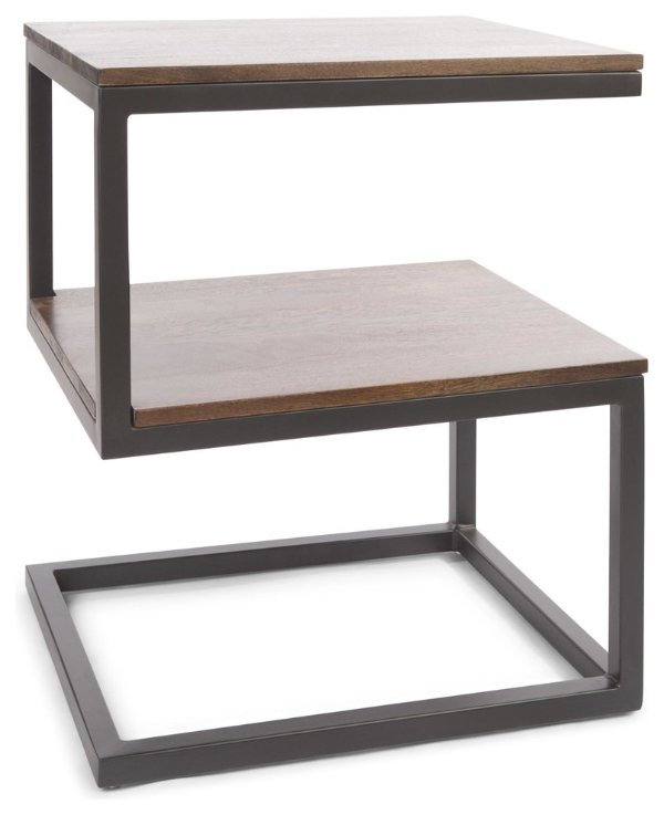 Maxwell S-Shaped Side Table - Industrial - Side Tables And End Tables - by Houzz