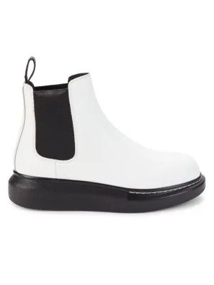 Leather Snow Chelsea Boots