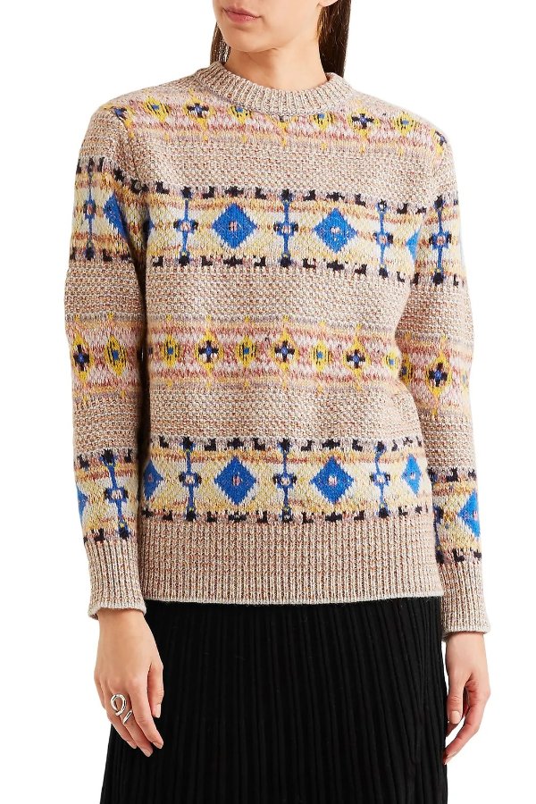 Wool and alpaca-blend sweater