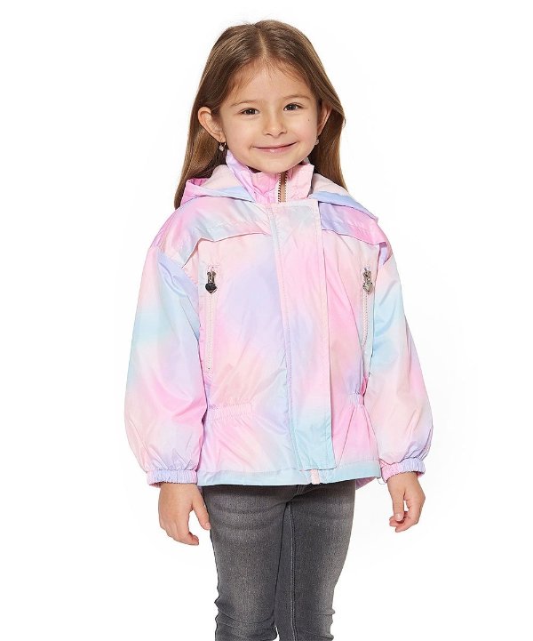 Pink Ombre Pocket Fleece Hooded Jacket - Toddler & Girls