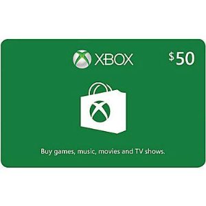 Microsoft Xbox $50 现金礼卡促销
