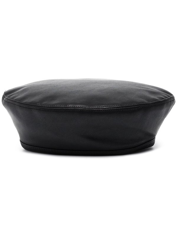 Freida faux leather beret