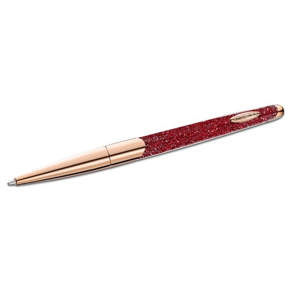 Crystalline Nova Ballpoint Pen, Red, Rose-gold tone plated by SWAROVSKI